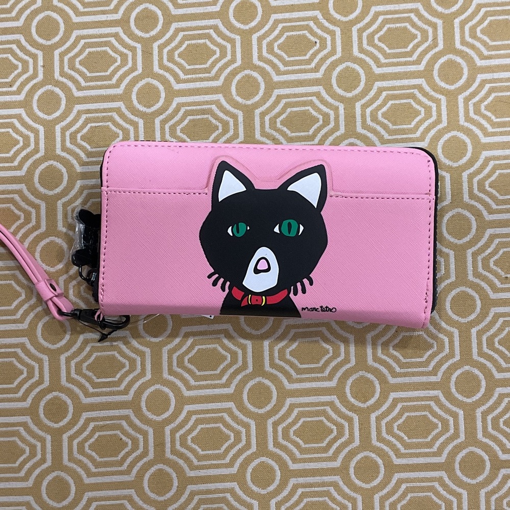 Pink Cat Wallet by Marc Tetro